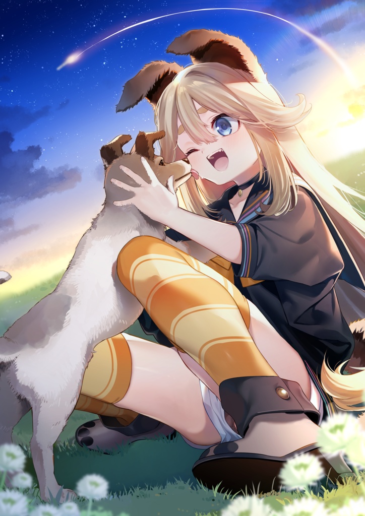 玖伖ライカ5周年記念タペストリー【Vtuber】