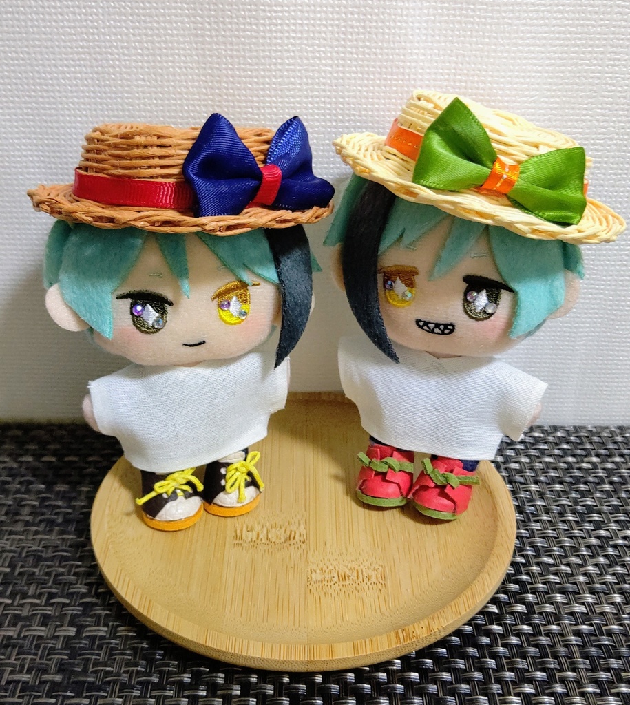 10cmぬい用カンカン帽〈リボン付き〉~ナチュラル~