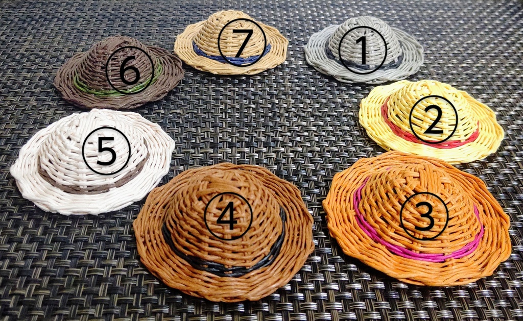 10cmぬい用麦わら帽子~ナチュラル~