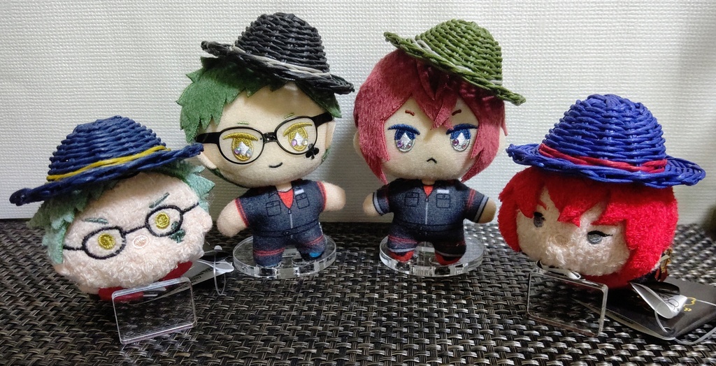 10cmぬい用麦わら帽子~カラフル~