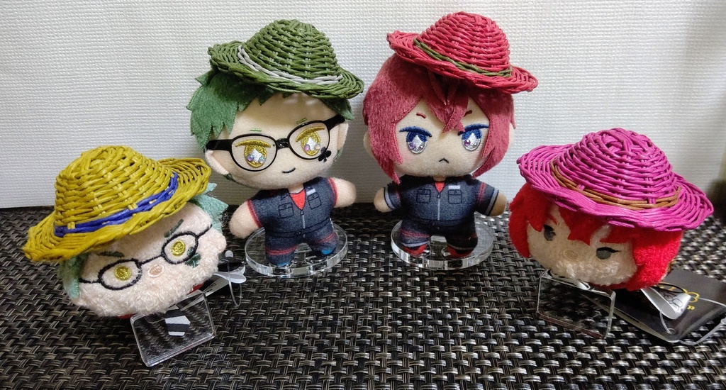 10cmぬい用麦わら帽子~カラフル~