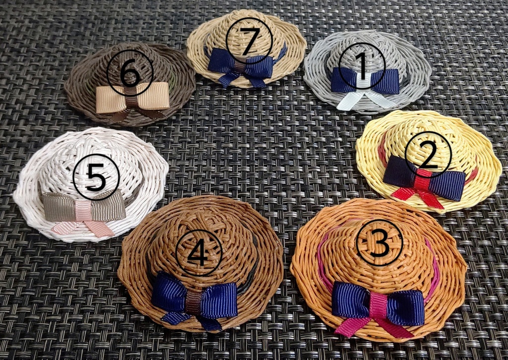 麦わら帽子~ナチュラル~リボン付き