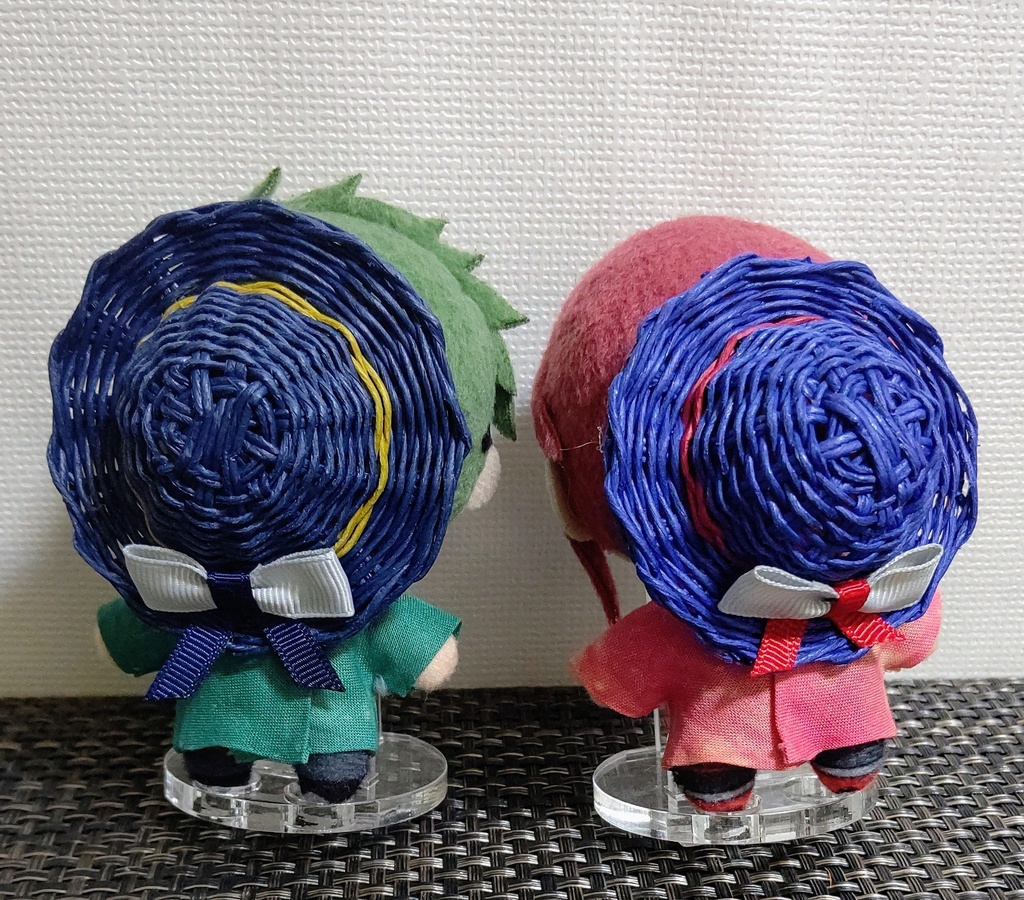 麦わら帽子~カラフル~リボン付き