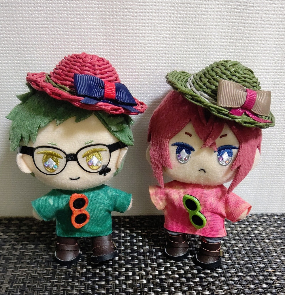 麦わら帽子~カラフル~リボン付き