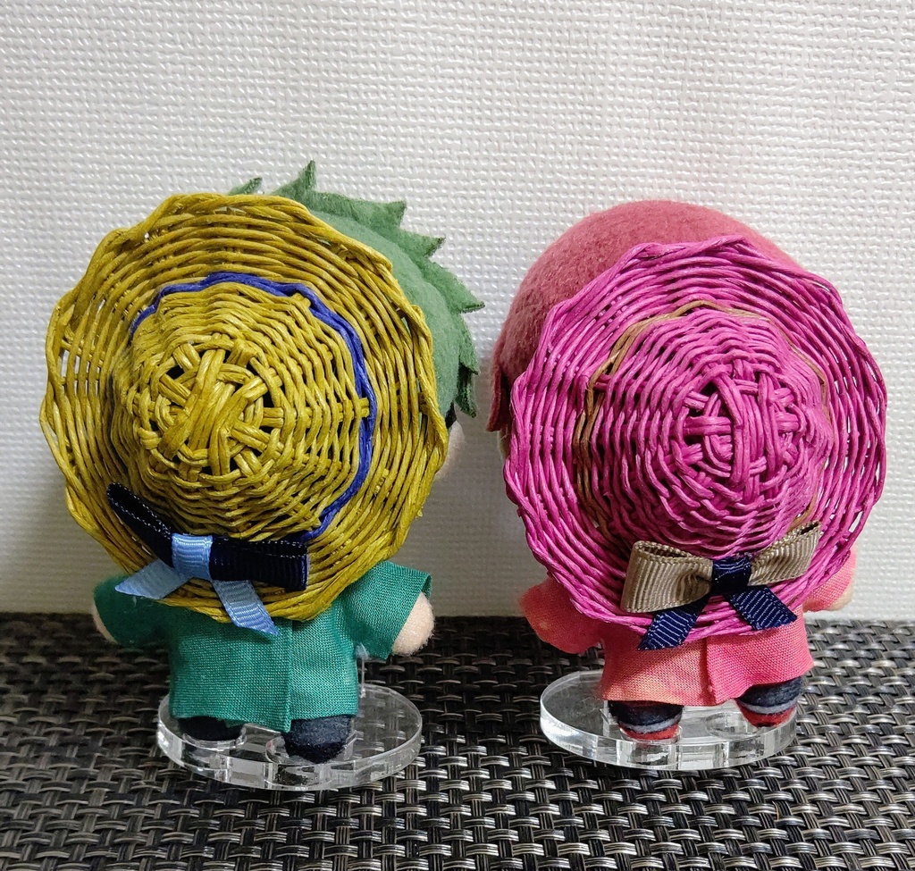 麦わら帽子~カラフル~リボン付き