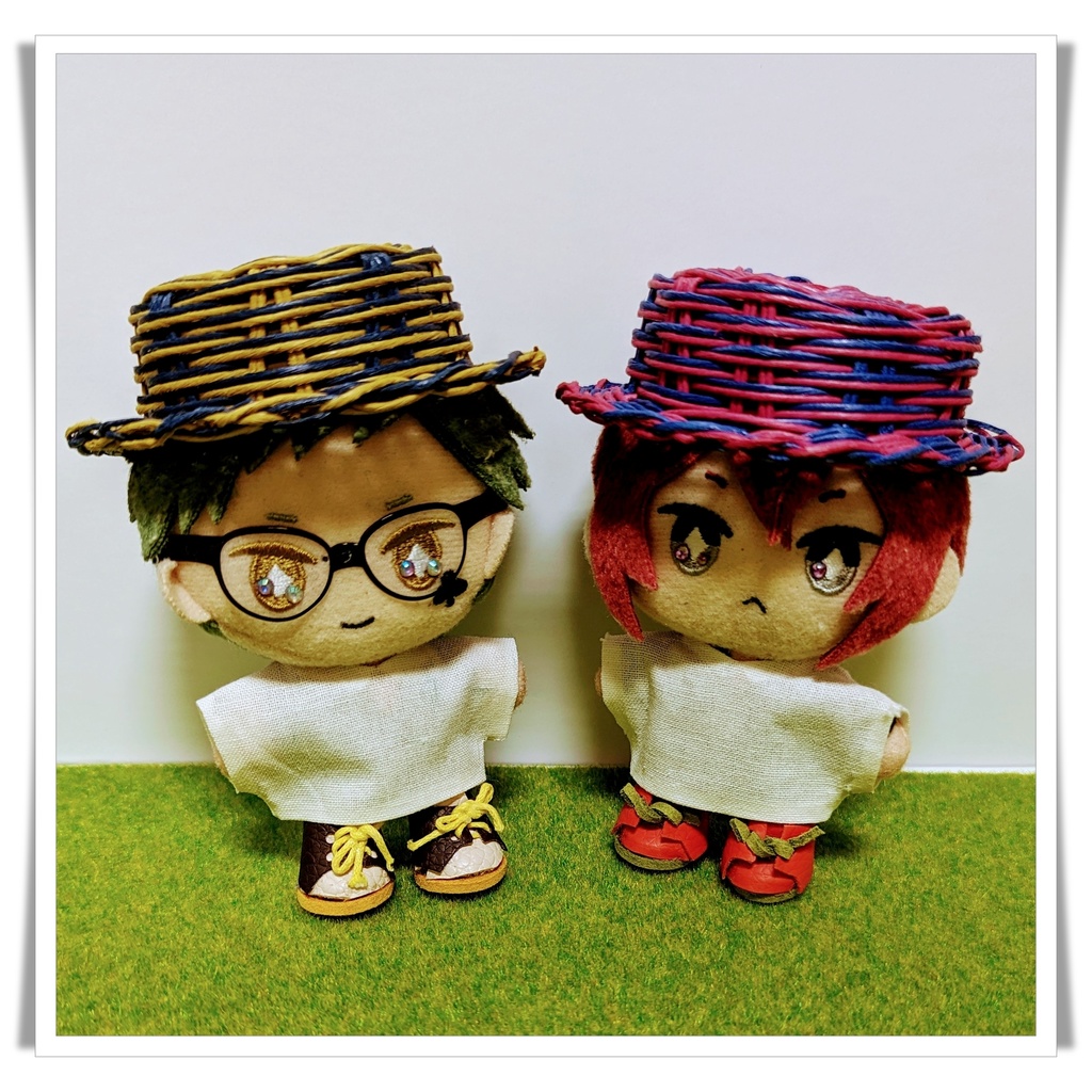 10~12cmぬい用カンカン帽~マーブル~