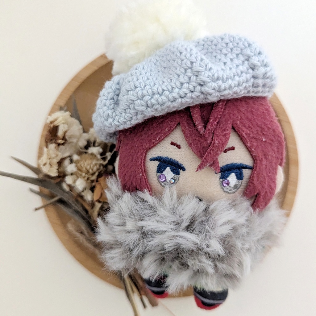 ふわくしゅポンポンベレー帽★10㎝~12㎝向け★12色