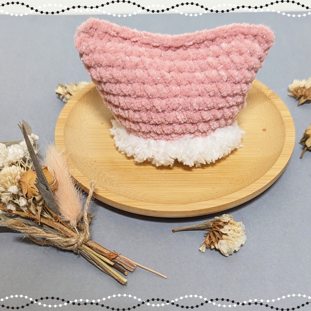 全11色★もこもこねこみみニット帽★10㎝~12㎝向け