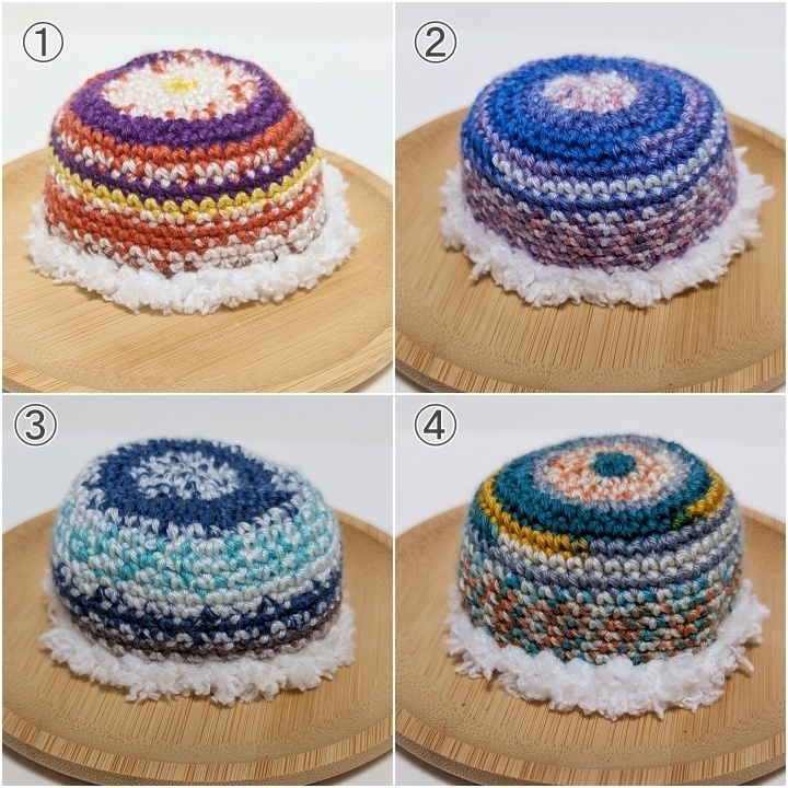 マーブルバケットハット帽★10㎝~12㎝向け★8種