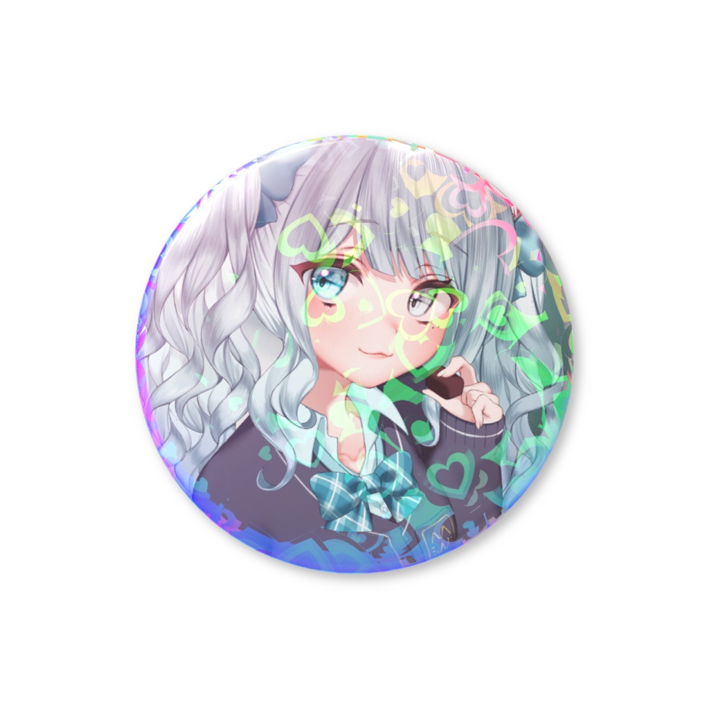 ホログラム仕様缶バッジ(バレンタイン)