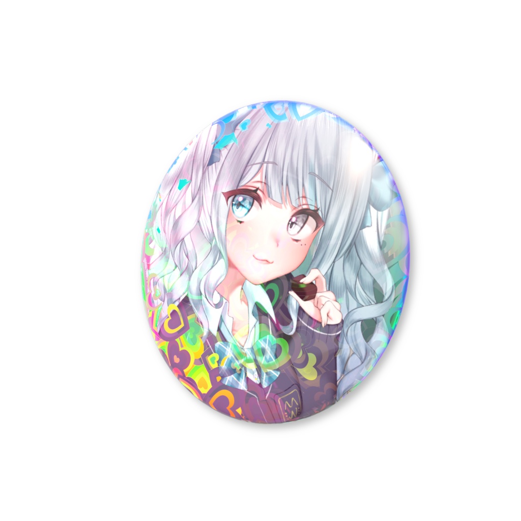 ホログラム仕様缶バッジ(バレンタイン)