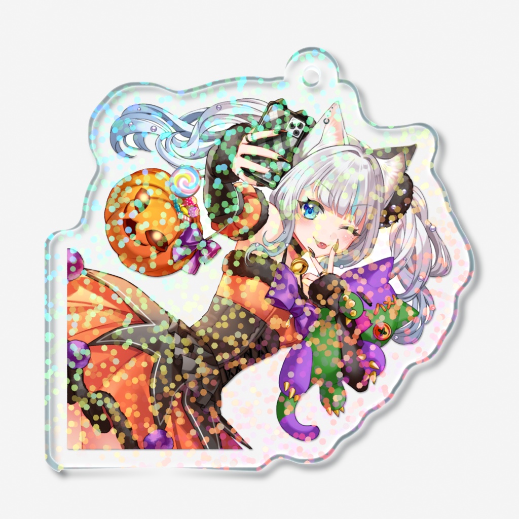 ホログラム仕様アクリルキーホルダー(ハロウィン)