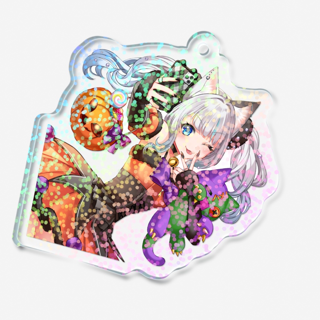 ホログラム仕様アクリルキーホルダー(ハロウィン)