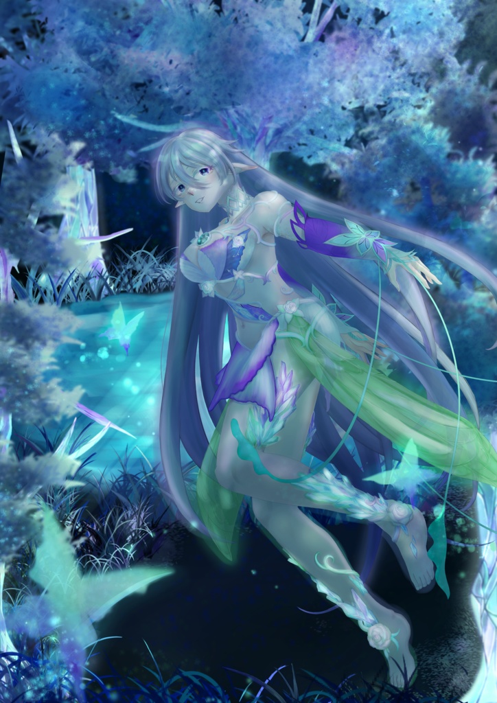 タペストリー:オリジナルキャラクターイラスト