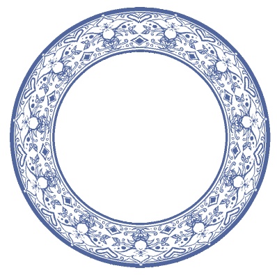 【無料】ココフォリア素材 汎用キャラ/コマ置き場 円形飾り枠&専用背景