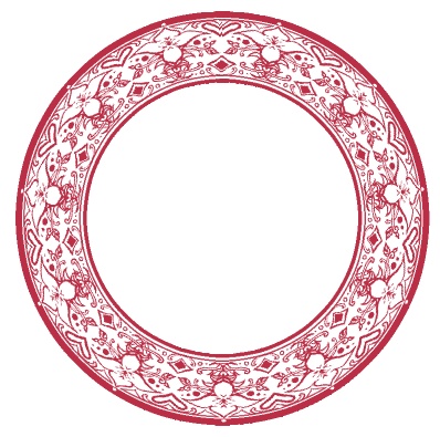 【無料】ココフォリア素材 汎用キャラ/コマ置き場 円形飾り枠&専用背景