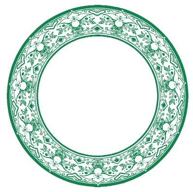 【無料】ココフォリア素材 汎用キャラ/コマ置き場 円形飾り枠&専用背景