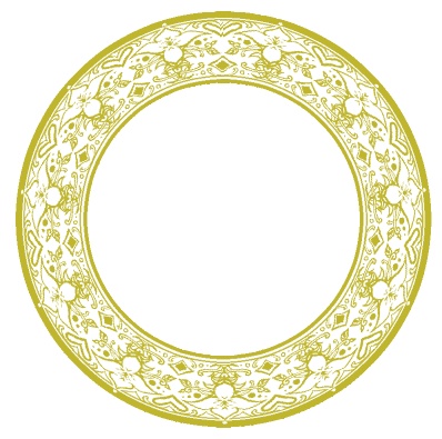 【無料】ココフォリア素材 汎用キャラ/コマ置き場 円形飾り枠&専用背景