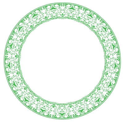 【無料】ココフォリア素材 汎用キャラ/コマ置き場 円形飾り枠&専用背景