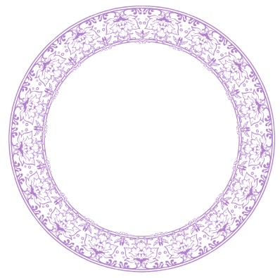 【無料】ココフォリア素材 汎用キャラ/コマ置き場 円形飾り枠&専用背景