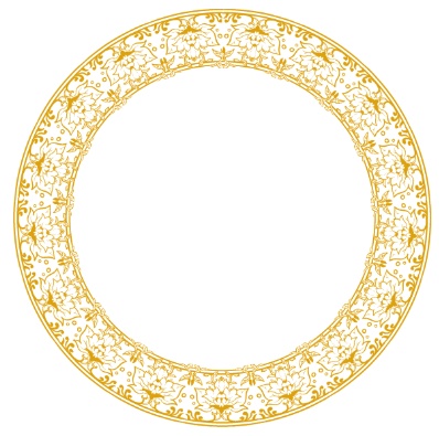 【無料】ココフォリア素材 汎用キャラ/コマ置き場 円形飾り枠&専用背景