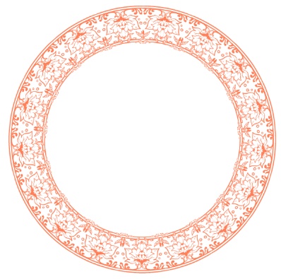 【無料】ココフォリア素材 汎用キャラ/コマ置き場 円形飾り枠&専用背景