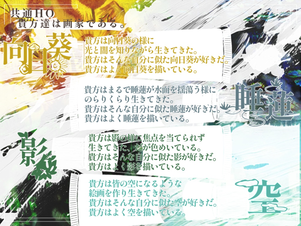 CoCシナリオ『画家の庭にて』