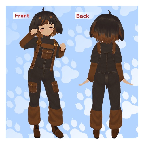 オリジナル3Dモデル【ダックスフント】