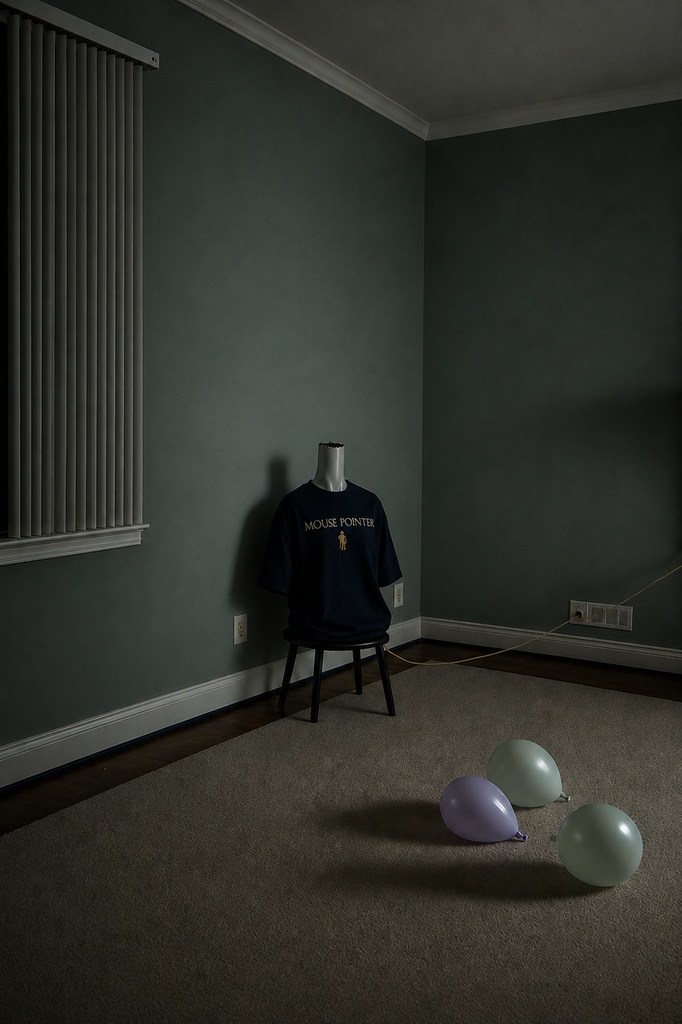 『私はマウスポインターにされた』グラフィックTee - NAVY