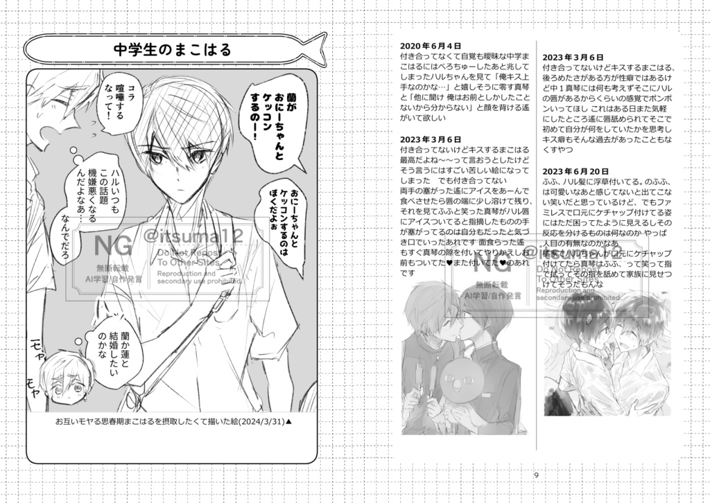 まこはる妄想ツイログ本