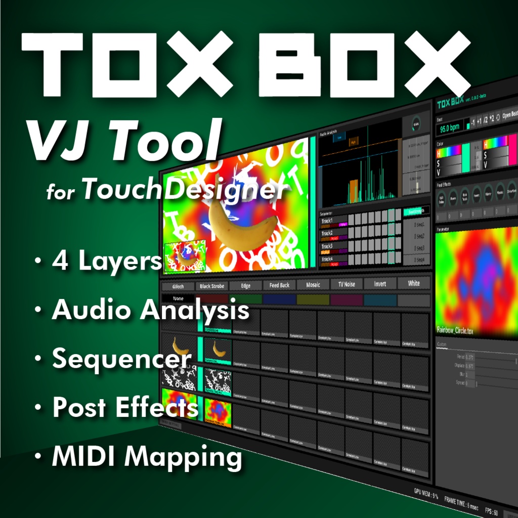 TOXBOX - TouchDesigner VJ Tool