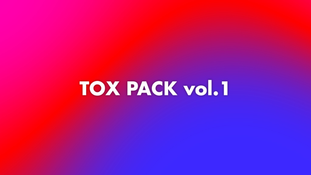 TOXPACK vol.1 | VJ Project Pack for TouchDesigner