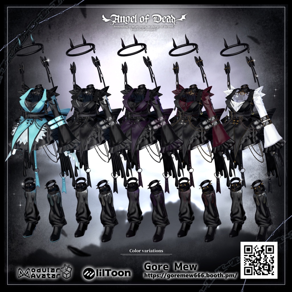 【4/28販売開始】🖤『Angel of Dead』🪽【8アバター対応】