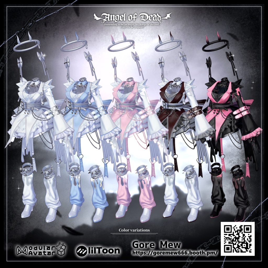 【4/28販売開始】🖤『Angel of Dead』🪽【8アバター対応】