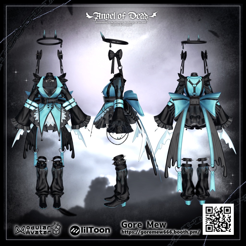 【4/28販売開始】🖤『Angel of Dead』🪽【8アバター対応】