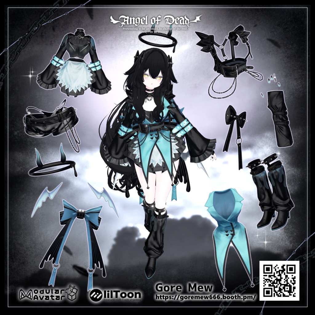 【4/28販売開始】🖤『Angel of Dead』🪽【8アバター対応】