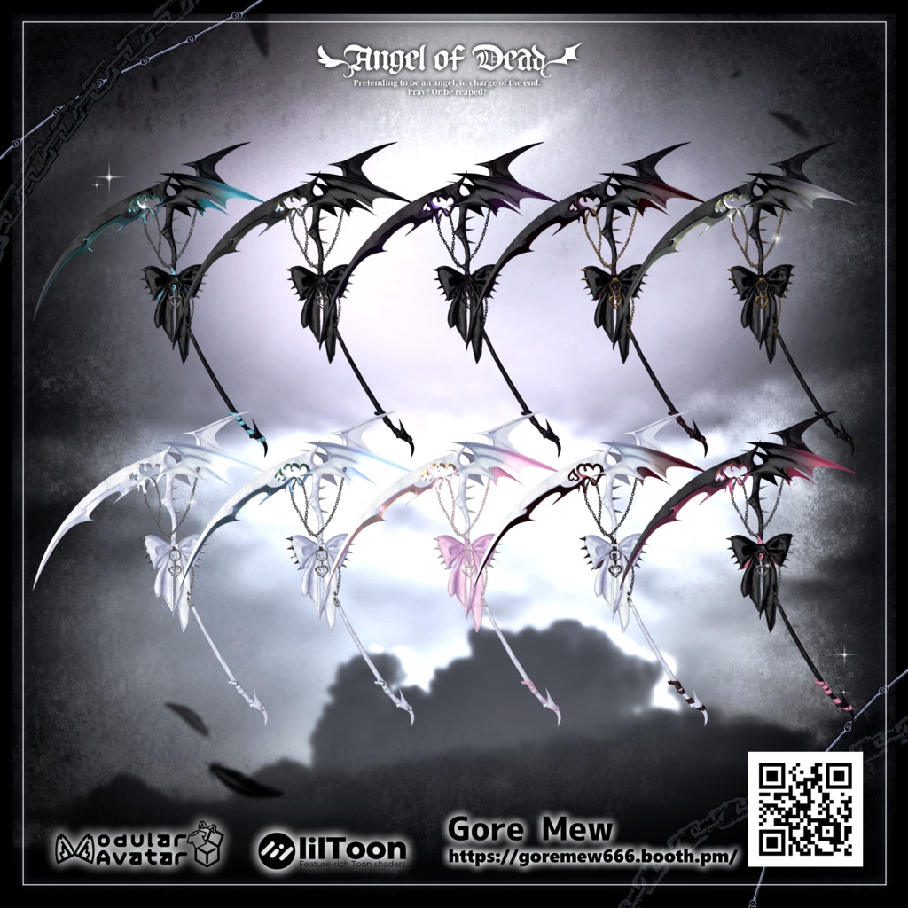【ギミック付き3D武器モデル】🖤大鎌🪽【Angel of Dead】