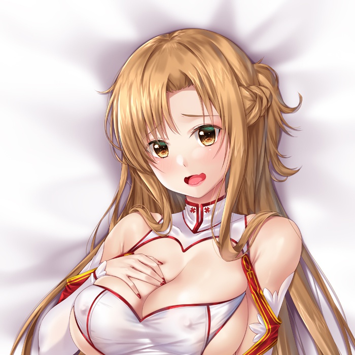 アスナ 抱き枕カバー 全年齢Ver. キャンペーン色紙付き