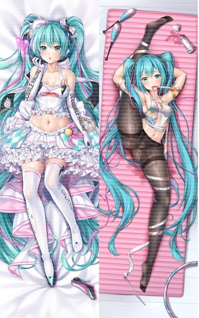 初音ミク 抱き枕カバー レーシング&体操服 全年齢Ver. キャンペーン色紙付き