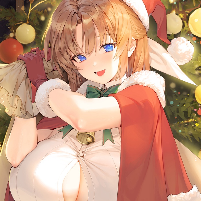 高町なのは サンタVer. 抱き枕カバー 全年齢Ver. キャンペーン色紙付き