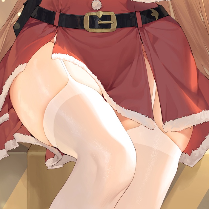 高町なのは サンタVer. 抱き枕カバー 全年齢Ver. キャンペーン色紙付き