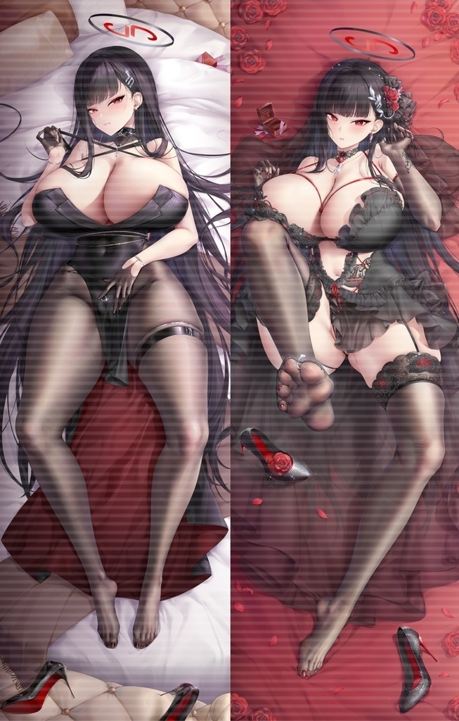 調月リオ ドレス&花嫁 抱き枕カバー 全年齢Ver. キャンペーン色紙付き