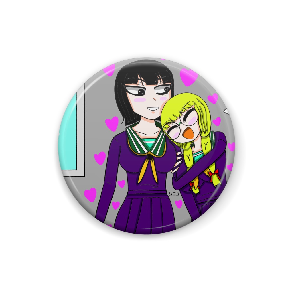 オリキャラ魔女真綾と琉夏缶バッジ