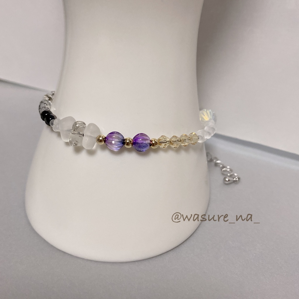 【オリジナル作品】チェコビーズ　ブレスレット 2種