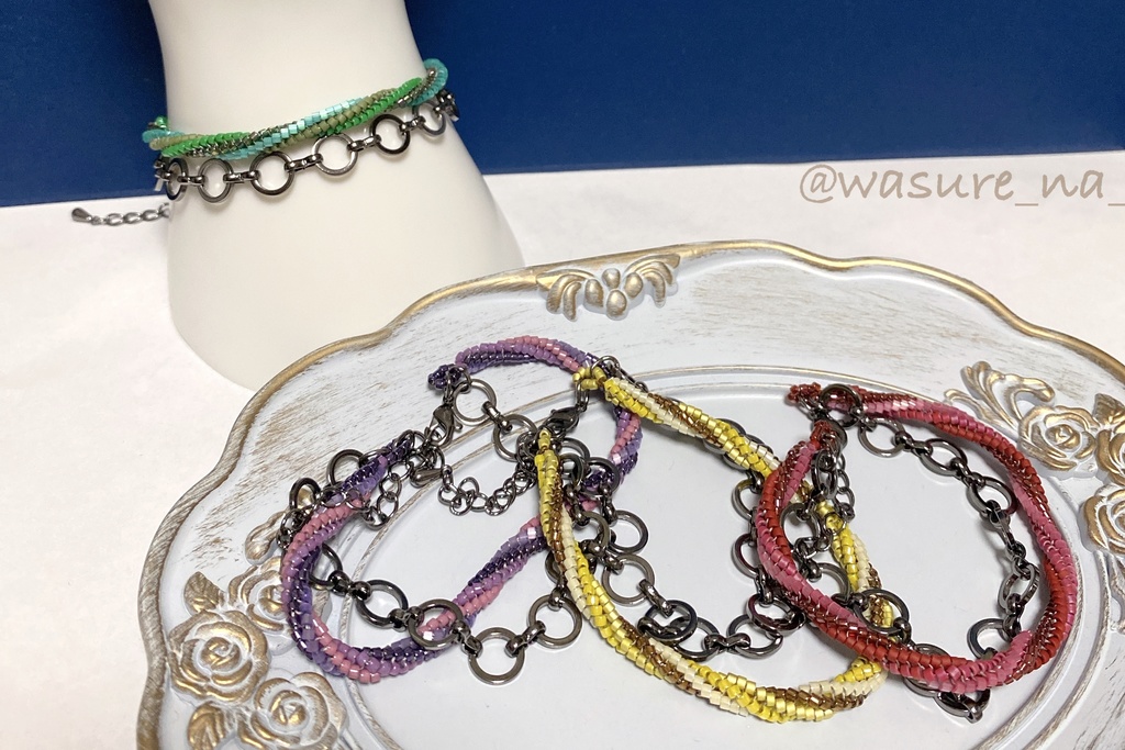 【最遊記】三蔵一行 ビーズブレスレット(同系色)