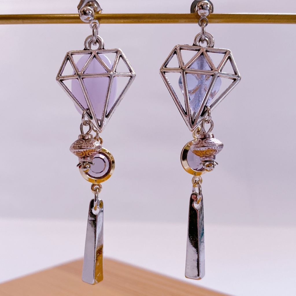 【最遊記】三蔵イメージ　ライトパープル耳飾り