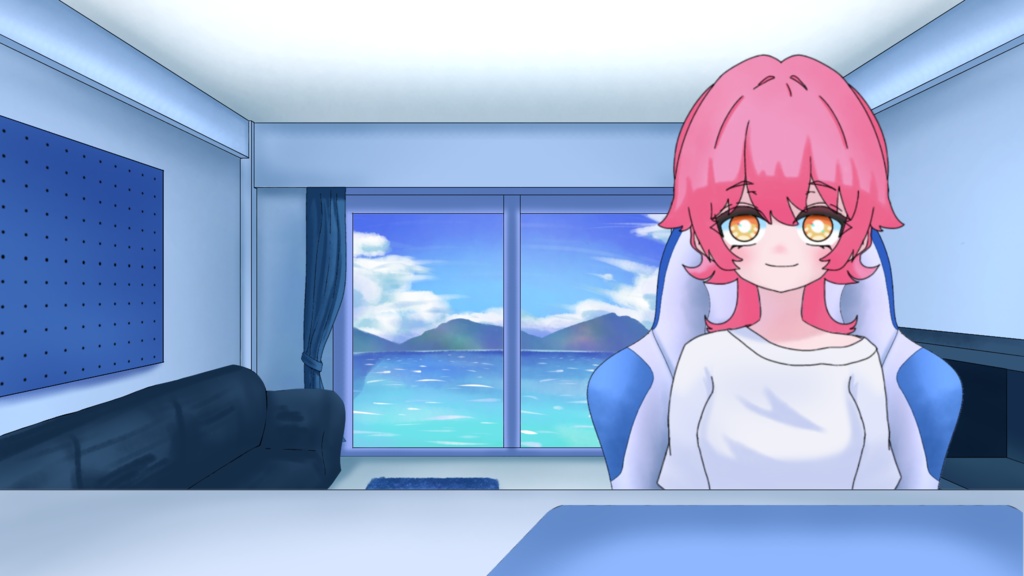 【フリー素材】配信部屋 素材セット