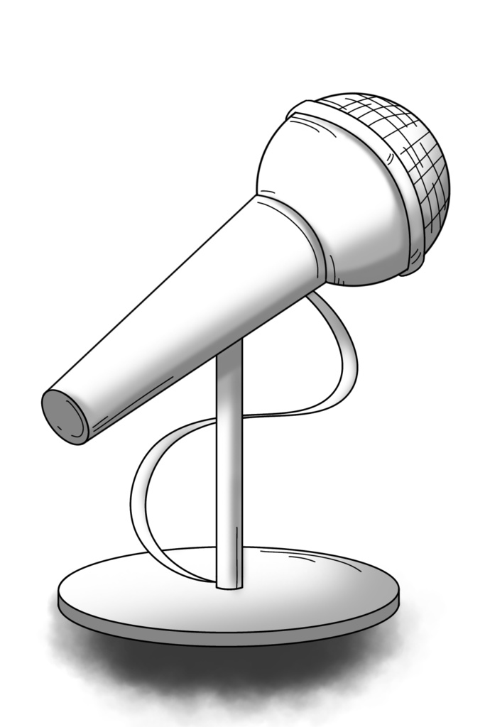 【フリー素材】ダイナミックマイク