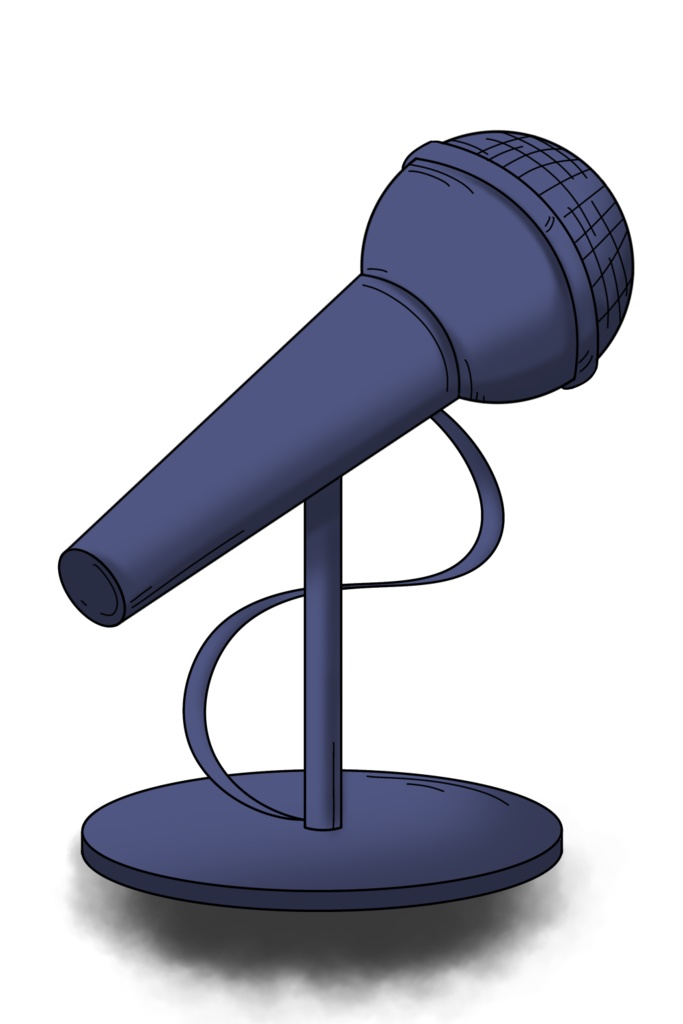 【フリー素材】ダイナミックマイク