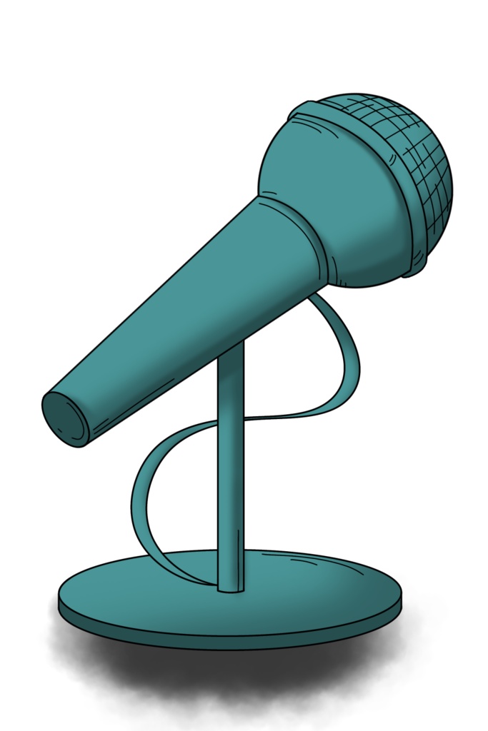 【フリー素材】ダイナミックマイク